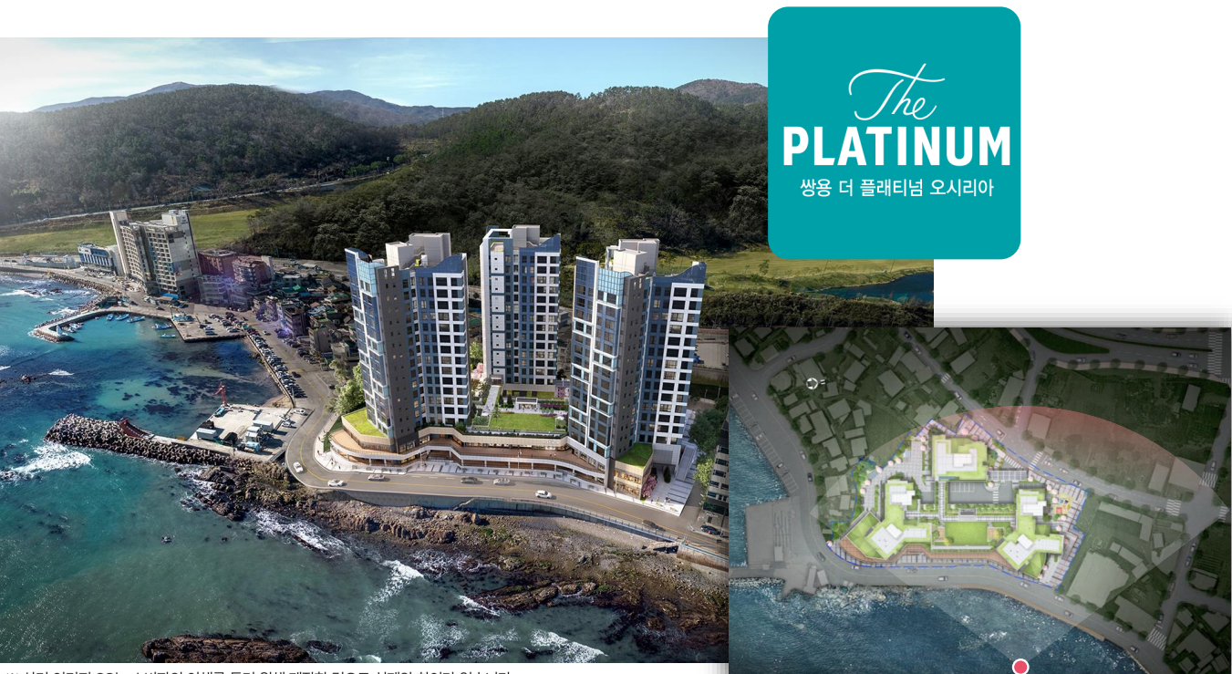 쌍용 더플래티넘 오시리아 전경